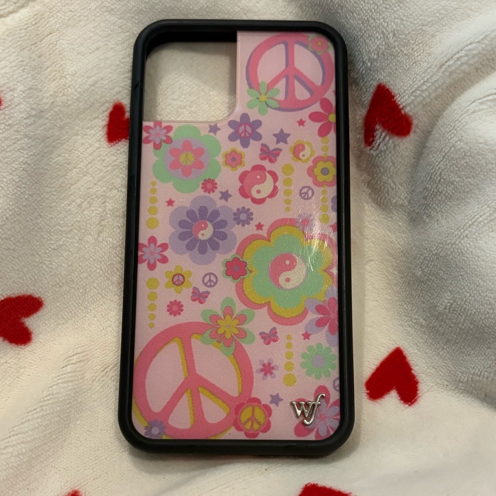 iPhone 12 / 12 Pro Wildflower Phone Case - peace and love